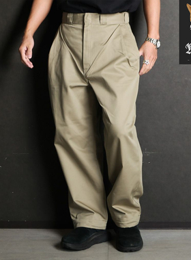 N.HOOLYWOOD PANTS 男子直筒宽松阔腿工装裤休闲长裤 25SS