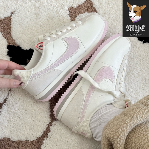 耐克NIKE Cortez Valentine's Day 情人节粉白爱心休闲复古阿甘鞋