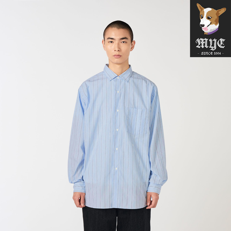 NANAMICA Regular Collar Stripe Wind Shirt 纯色条纹衬衫26SS