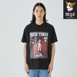 NECK CREW SHIRT 24AW WACKO 黑白卡通印花图案圆领T恤 MARIA