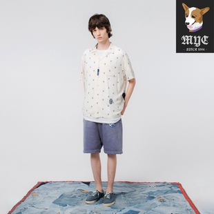折扣BOWWOW WEATHERVANE BOAT CLUB SHIRT腰果花补丁短袖衬衫25SS
