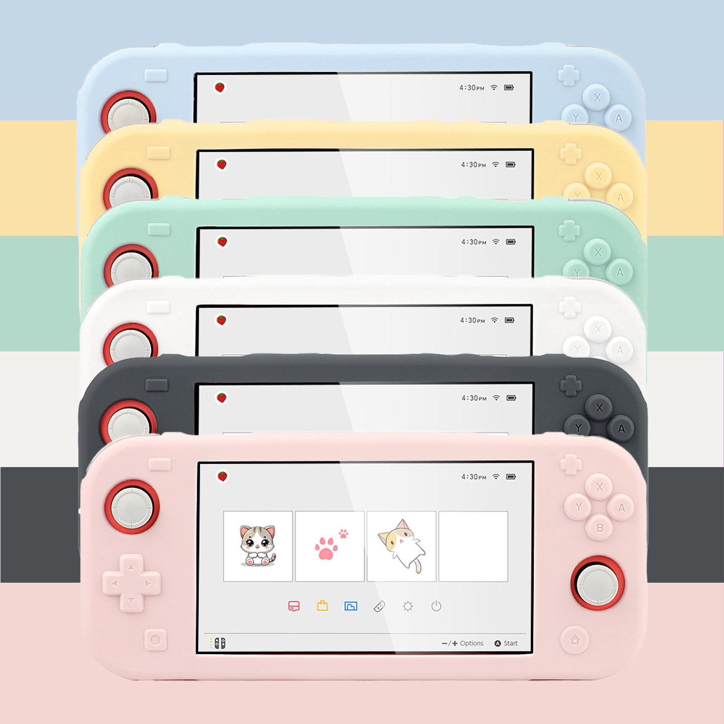 【JOEFANS】Lite全包硅胶简约握把保护壳Switchlite游戏机防摔壳