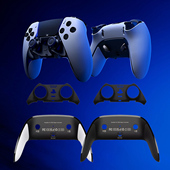 鼎游电玩PS5手柄外壳DS5 替换手柄壳灰色DIY更换 Edge30周年纪念版