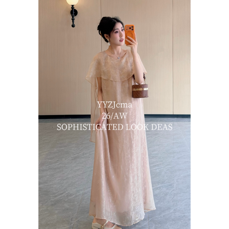 YYZJcma孕妇装 【繁花流光】夏季新品2026孕妈气质减龄显瘦连衣裙