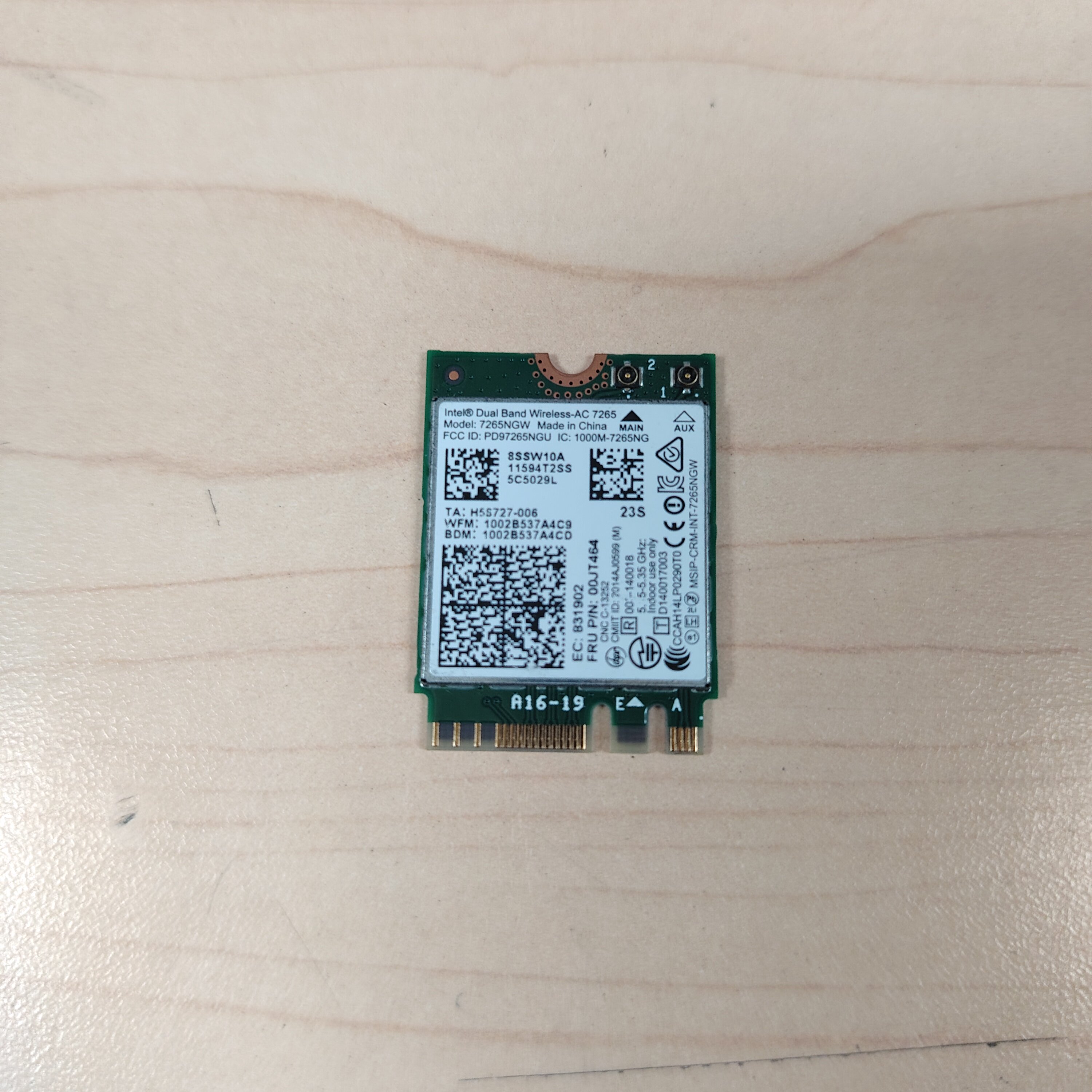 适用联想T450 T450s T550 W550s X250 7265AC无线网卡00JT464