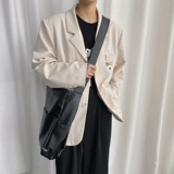 Трендовая вместительная и большая сумка через плечо, очень большая сумка на одно плечо, в корейском стиле, из натуральной кожи