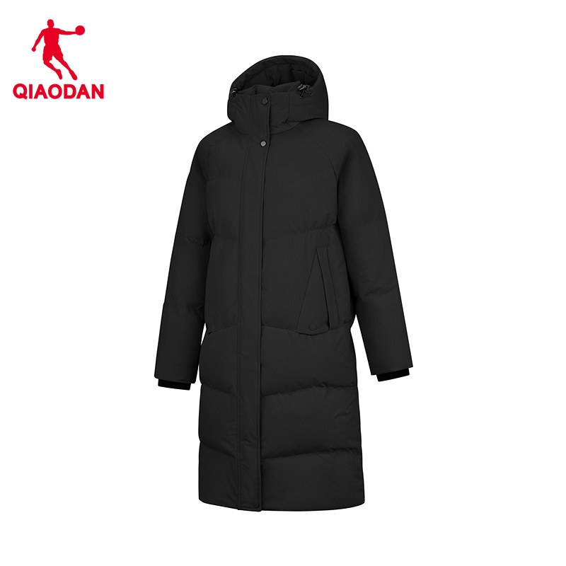 商场同款乔丹官方旗舰店中长款羽绒服女款保暖外套女QDFGM2261032