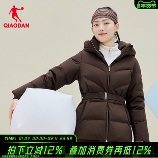 商场同款乔丹官方旗舰店女款羽绒服保暖外套面包服女QDEGM2254393