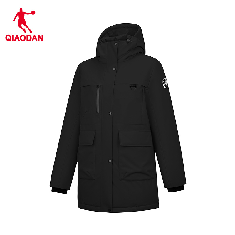 商场同款乔丹官方旗舰店中长款女款羽绒服正品外套女QDFGM2261031