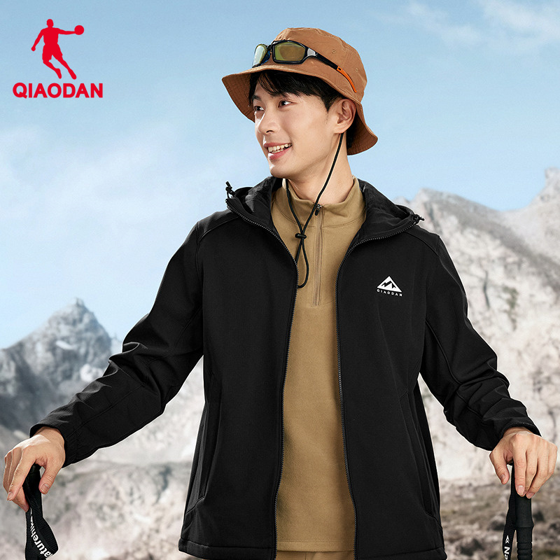 商场同款乔丹中国科学探险协会加绒外套男防水运动风衣FFD3254302