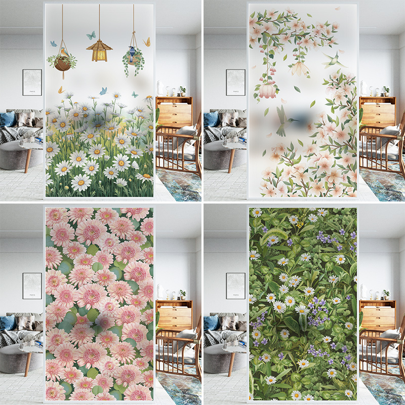 遮光防透厕所卫生间静电玻璃贴膜