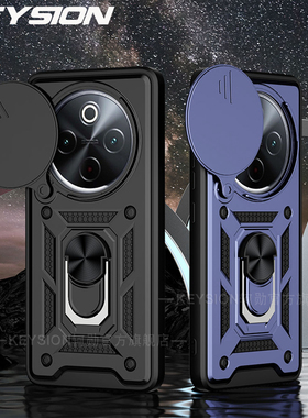 适用VIVO Y300 Pro镜头推窗保护壳车载磁吸支架手机壳简约高级商务男女防摔多功能手机套时尚软硬结合保护套