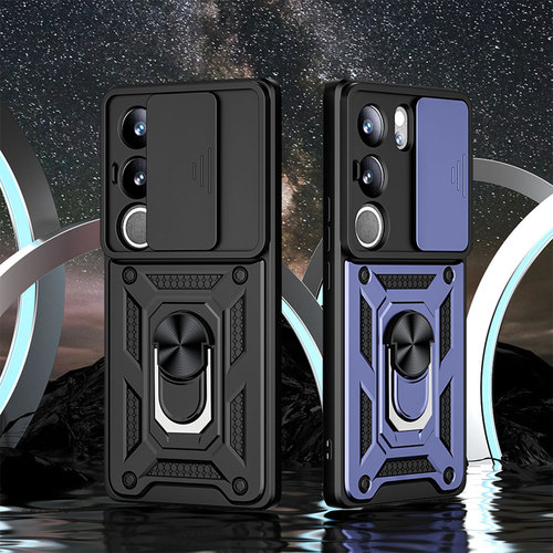 适用于VIVOS17推拉窗镜头保护手机壳S17 Pro内置隐形指环支架V29车载磁吸个性全包防摔商务时尚男女款保护壳