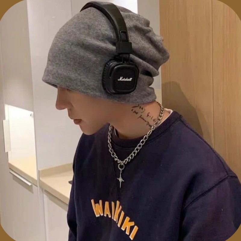 网红扭扭帽防风显脸小骑行电动车围脖面罩帽子多用秋冬男女同款