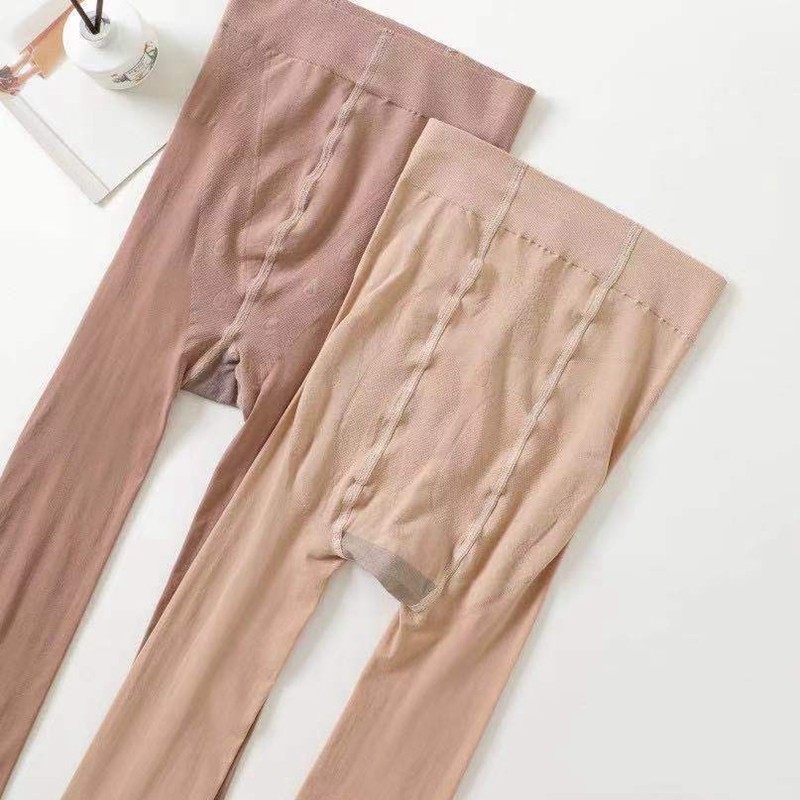 娜娇婷120D天鹅绒比基尼纤体连裤袜女士春秋中厚款打底袜连脚