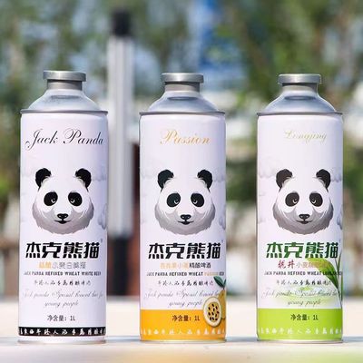 杰克熊猫1L10.2整箱12罐特惠