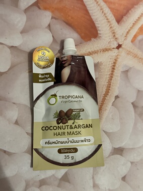 现货泰国Tropicana椰子油阿甘果护发发膜35g