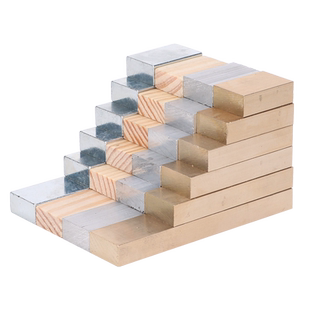 博士荣新课标长方体组立方体组圆柱体组铜块铁块铝块塑料块木块质量与密度探究体积初中物理力学实验器材教具