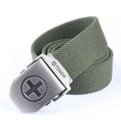 韩版 大圆十合金扣时尚 帆布腰带潮男士 户外登山休闲编织皮带