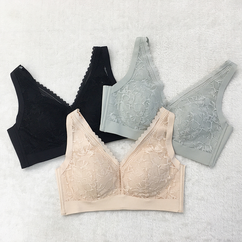 佳妮婷蜜诗卡养护文胸新品爆款侧收聚拢背心式蕾丝性感睡眠内衣59