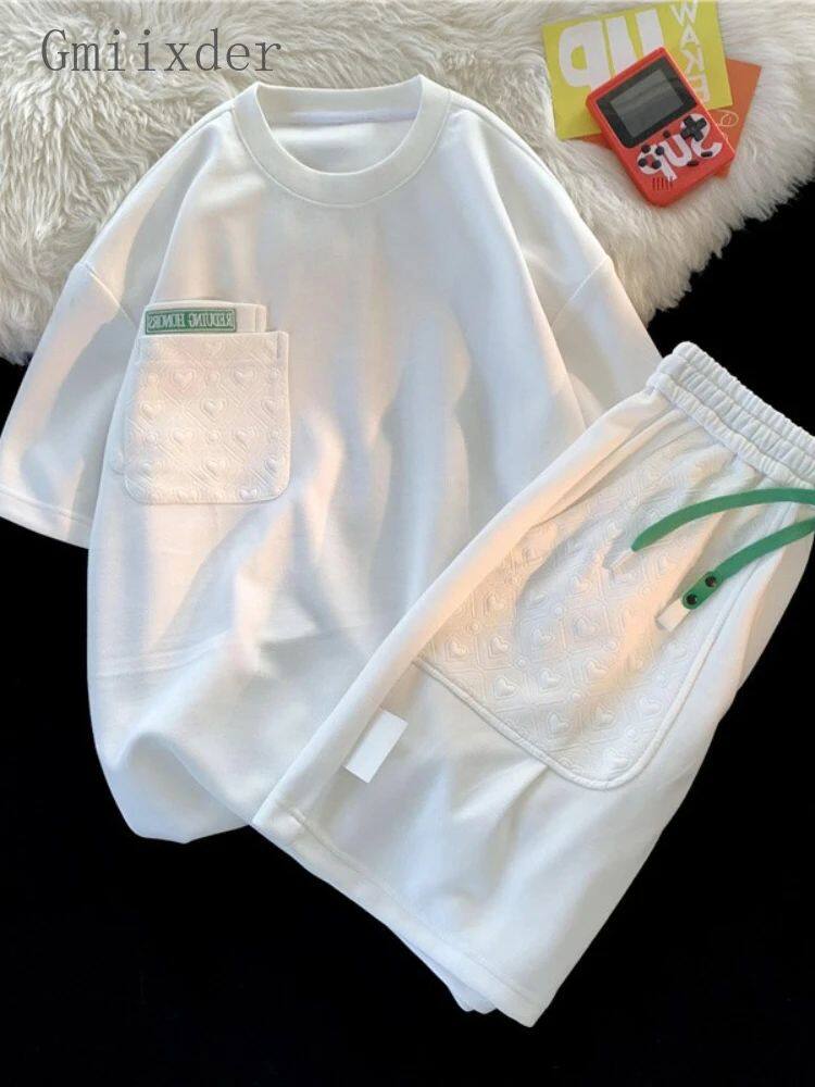 Gmiixder Simple Waffle Suit Women Summer Thin Loose Urban De怎么样,好用不?