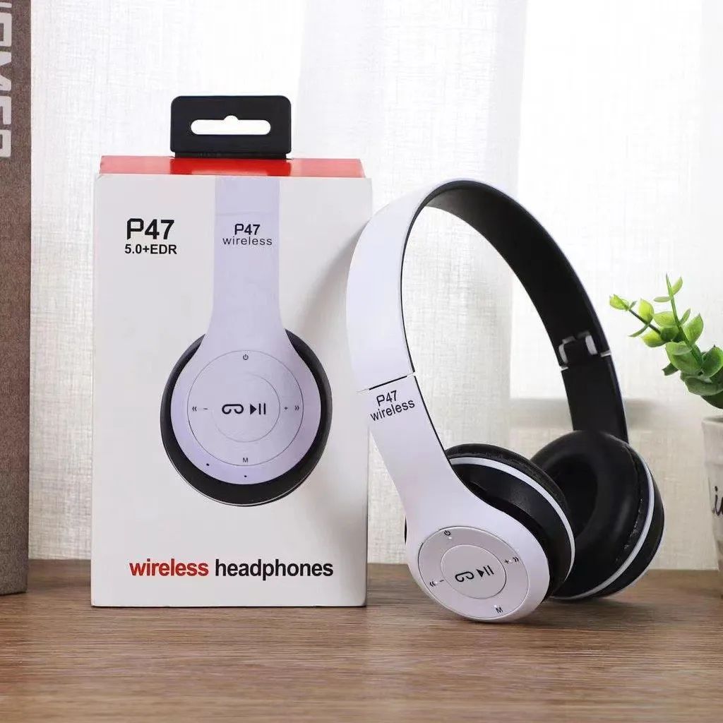 P47 Bluetooth 5.0 Wireless Headphone Foldable HIFI Stereo Ba