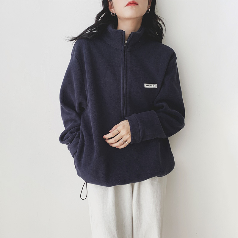 摇粒绒外套女2025秋冬新款