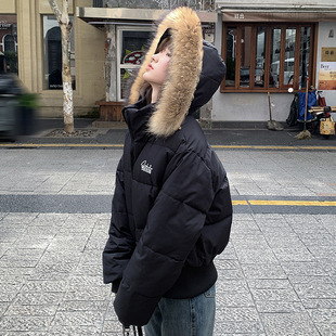 短款派克羽绒服女2025新款冬季大毛领收腰显瘦高级感洋气爆款外套