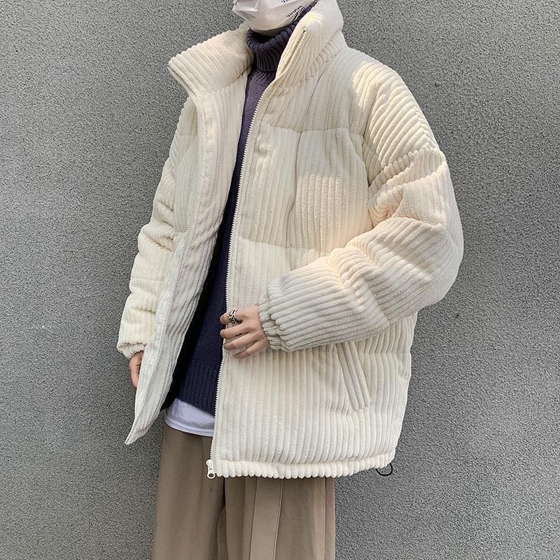 灯芯绒棉服男冬季加厚宽松学生棉衣外套韩版潮流ins潮牌情侣棉袄