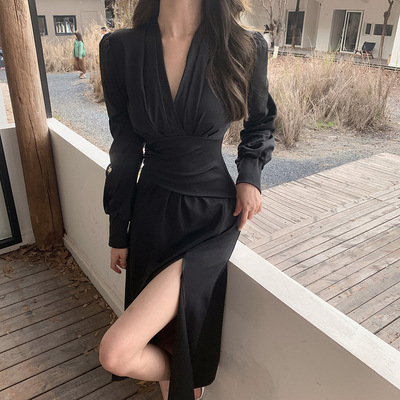 长袖连衣裙女夏季薄款时尚高级感