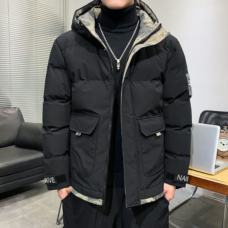 男士秋冬加厚保暖韩版短款棉衣