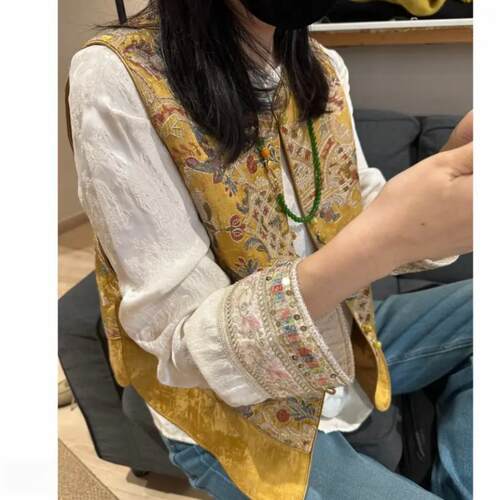 2026春季新款新中式重工刺绣马甲女设计高级感宽松百搭坎肩马甲潮