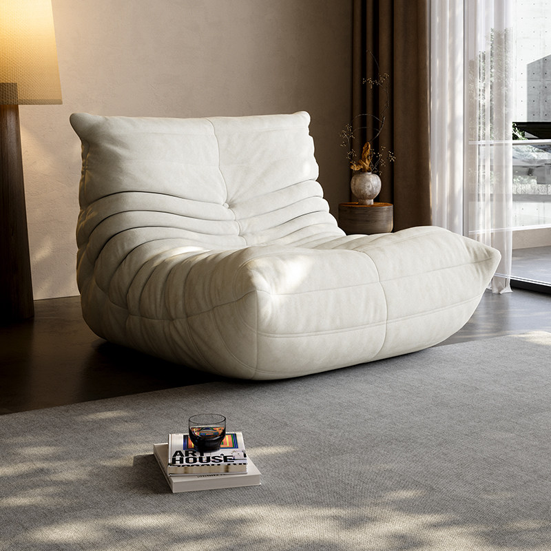 网红同款毛毛虫懒人沙发可坐躺布艺小沙发客厅阳台休闲百搭单人椅