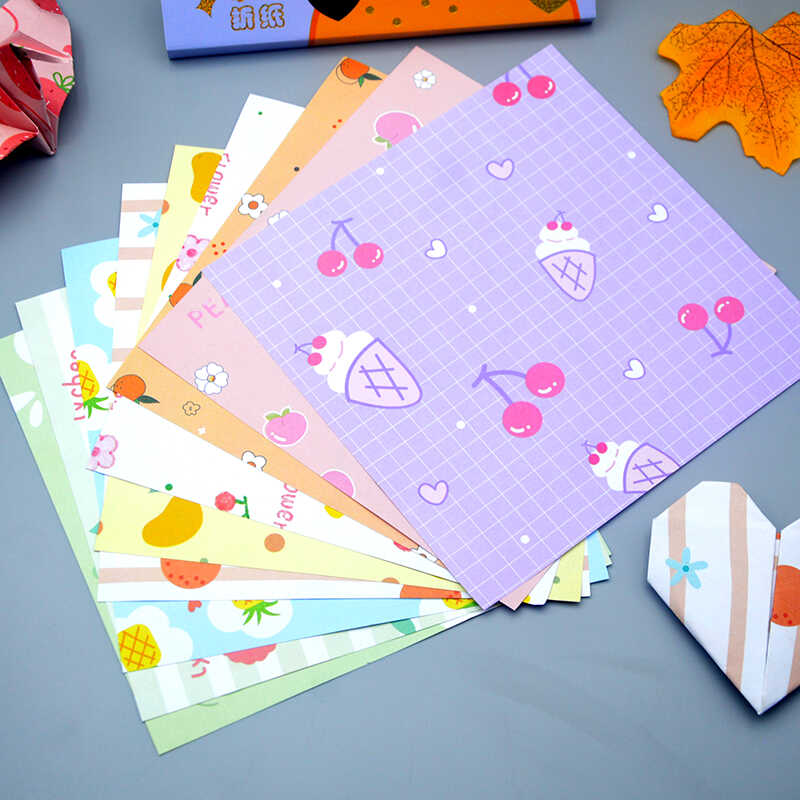 双面印花手工制作可爱水果彩色纸