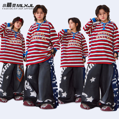 少儿hiphop街舞演出服男童嘻哈