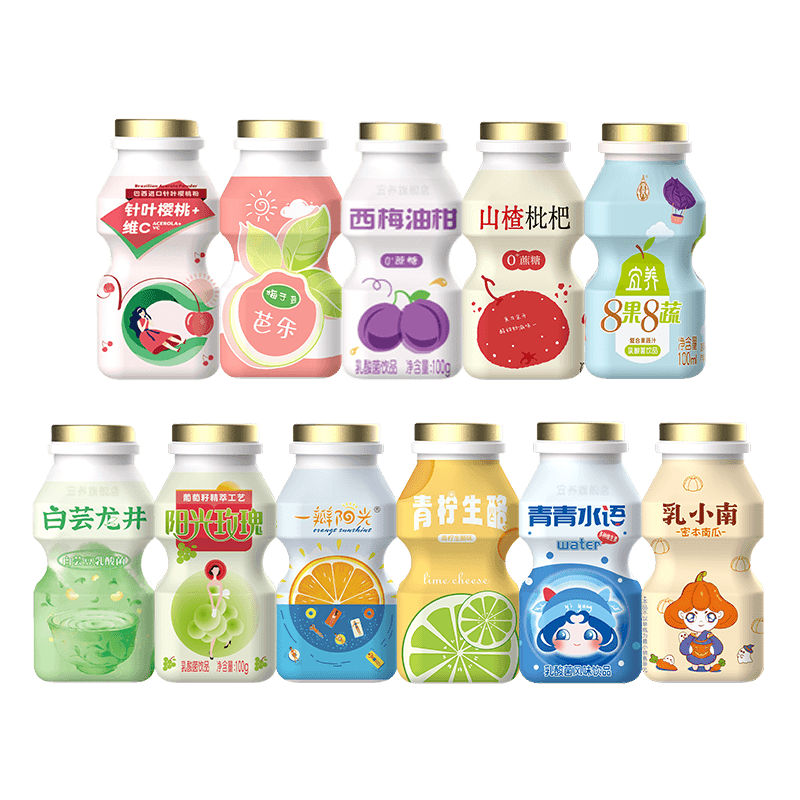 宜养乳酸菌饮料6种口味100g*24瓶