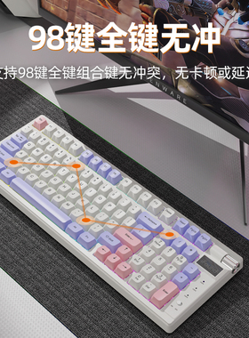 iFound正品方正科技蓝牙无线三模机械键盘吃鸡游戏锂电蓝牙发光