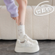 小个子运动鞋 爆款 新款 百搭休闲板鞋 6cm厚底增高小白鞋 女2026春季