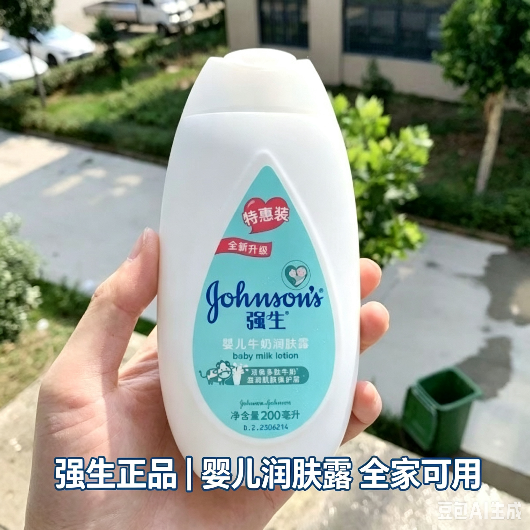 强生婴儿牛奶润肤露500ml身体乳牛奶精华倍润儿童宝宝润肤乳液