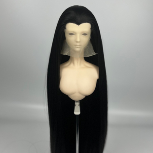 挚爱bjd超软丝美人尖三尖后梳三尖中分染色古风长发手改毛胚现货