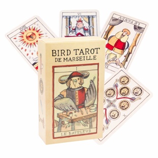 高雅鹦鹉马赛小鸟塔罗牌  bird tarot de Marseille