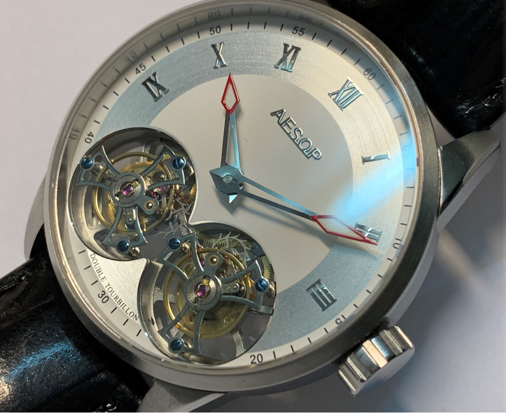 双陀飞轮手表.蓝宝石玻璃手表