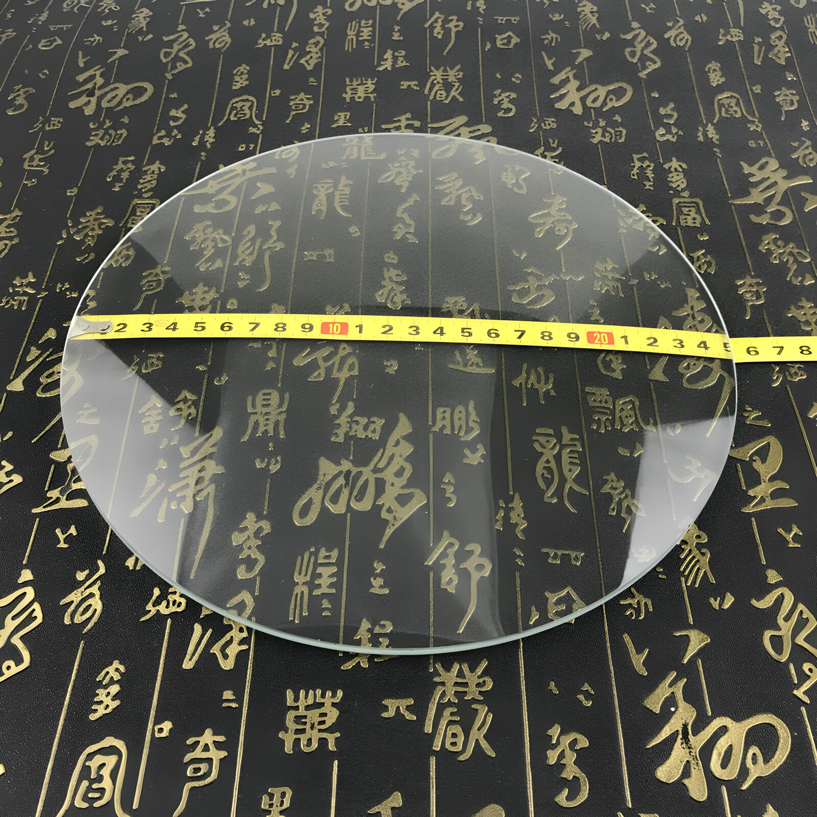 250MM直径大镜面放大镜片单凸25公分平凸透镜3倍超大玻璃扩大镜片