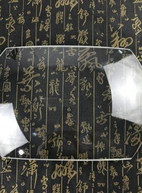 平凸高清透明放大镜片单凸面光学白玻璃聚焦凸透镜长方形5倍检验
