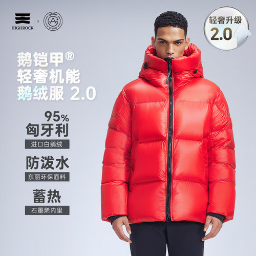 天石户外加厚鹅铠甲羽绒服G303