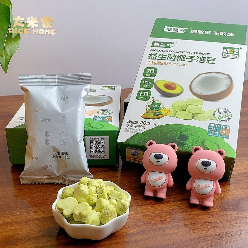 敏星益生菌椰子溶豆入口易化
