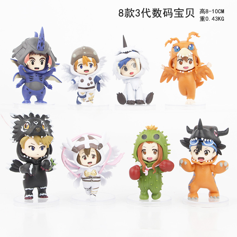 新数码宝贝玩偶服盲盒第二弹大冒险潮玩手办模型烘焙摆件公仔礼物图片