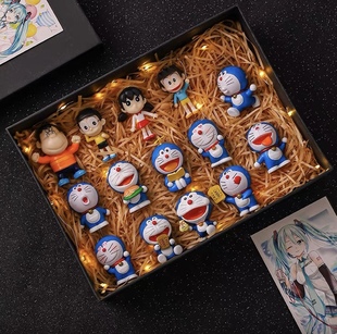 哆啦a梦系列手办盲盒蓝胖子公仔摆件叮当猫玩具玩偶卡通动漫礼物