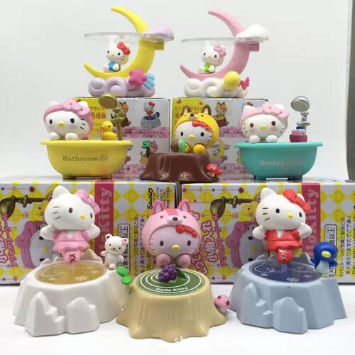 全套kt猫公仔凯蒂猫系列摆件hellokitty手办盲盒女孩玩具模型礼物
