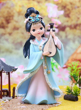 古风国潮客厅玄关装饰品女孩礼物